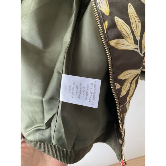 Immersive Klimt Gustav Klimt Leaves Painting Jacket Gift for Art Lover Bomber - Picture 8 of 10